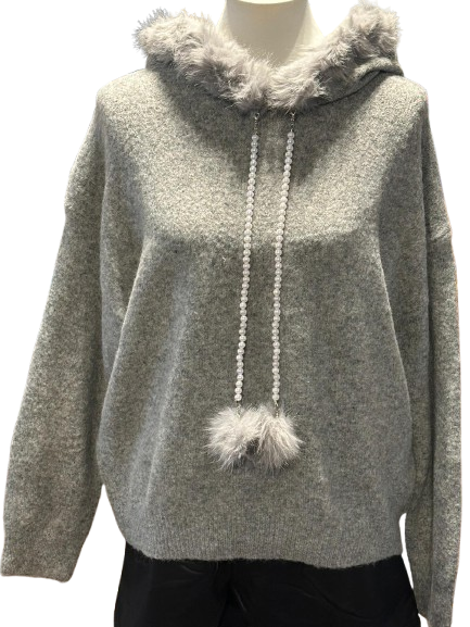 Eleganter Strickhoodie