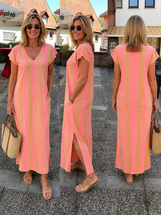 Maxikleid "Streifen"