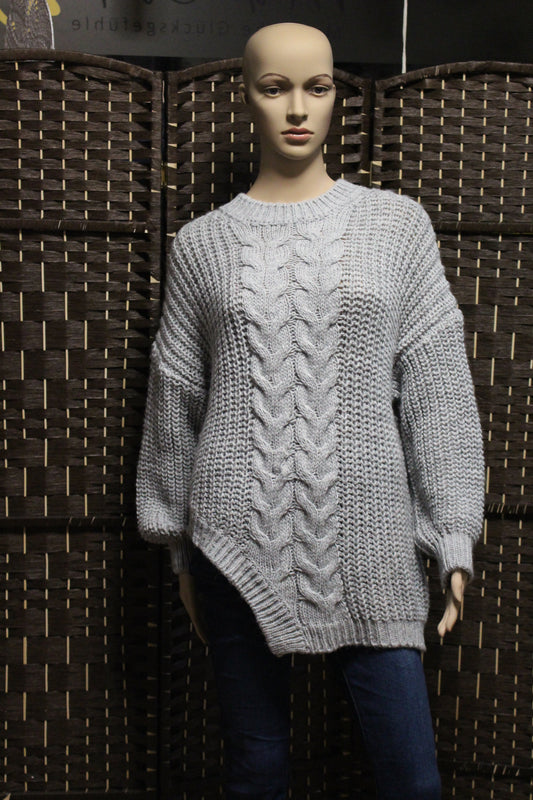 Langstrickpulli "Asimmetrico"