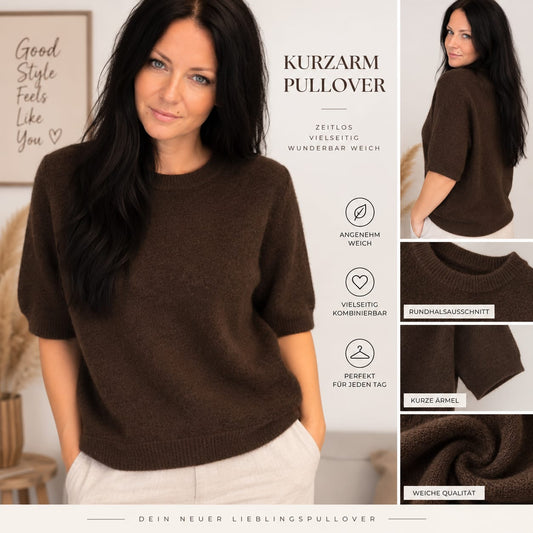 Kurzarm-Pullover